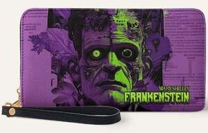 "Frankenstein" Lablight Violet Wallet Horror Goth Halloween Mary Shelley New